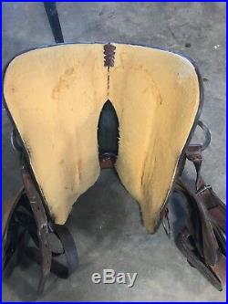 15 Larry Coats Roping Saddle Made in San Angelo TX