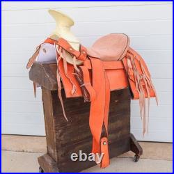 15 Orange Charro Saddle Leather Saddlebag Mexican Montura Charra Horse Tack Set 15 Orange Charro Saddle Leather Saddlebag Mexican Montura Charra Horse Tack Set