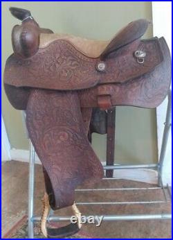 15 Pioneer Big Horn Vintage Show Trail Western Saddle-Used FQHB