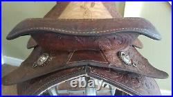 15 Pioneer Big Horn Vintage Show Trail Western Saddle-Used FQHB