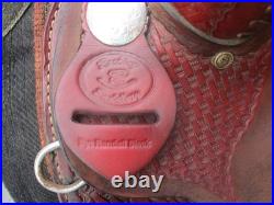 15'' Qh Bars Rocking R Saddlery Bear Trap Western Barrel Saddle USA