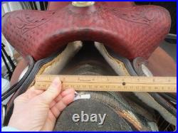 15'' Qh Bars Rocking R Saddlery Bear Trap Western Barrel Saddle USA
