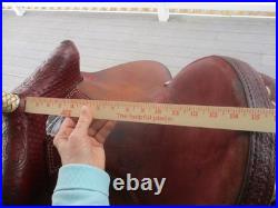 15'' Qh Bars Rocking R Saddlery Bear Trap Western Barrel Saddle USA