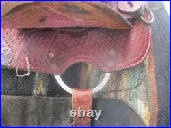 15'' Qh Bars Rocking R Saddlery Bear Trap Western Barrel Saddle USA