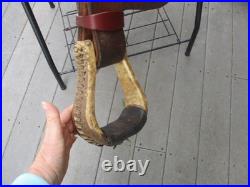 15'' Qh Bars Rocking R Saddlery Bear Trap Western Barrel Saddle USA