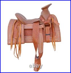 15 Tan Square Skirt Charro Montura Saddle