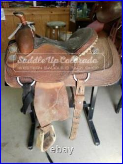 15 Used Mike Beers Crates Western Roping Saddle 2-1100