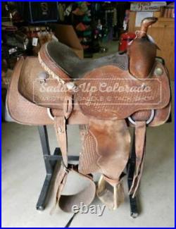 15 Used Mike Beers Crates Western Roping Saddle 2-1100