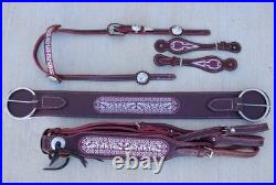 15 Vino Montura Fina Charra Bordada Embroidered Charro Saddle