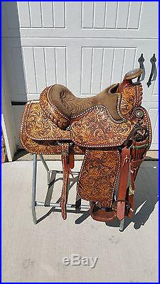 15 Vintage Custom Made Circle Y Pleasure Saddle, Collection Piece, Very Rare