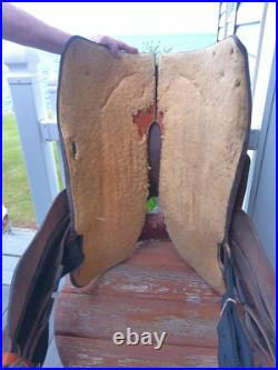 15'' Vintage Equitation Qh Bars Floral Tooled Silver Laced Western Saddle 38.4#