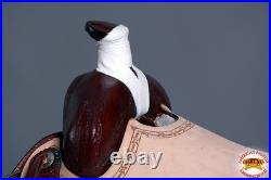 16BH 15 In Western Horse Saddle American Leather Ranch Roping Trail Hilason