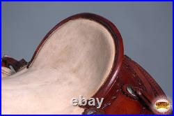 16BH 15 In Western Horse Saddle American Leather Ranch Roping Trail Hilason