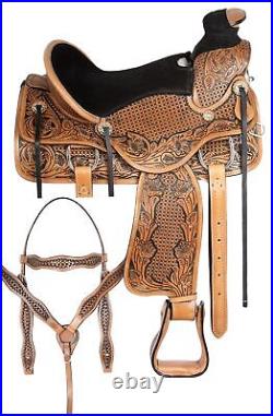 16 17 18 Western Roping Ranch Trail Wade Classic Cowboy Pro Horse Saddle Tack