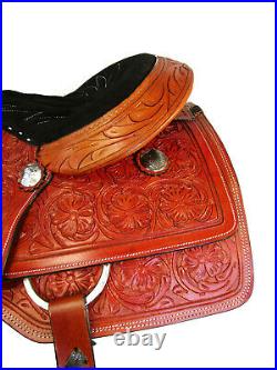 16 17 Western Roping Pleasure Trail Ranch Saddle Tack Set Seat Stitching