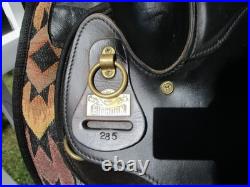 16.5'' Arabian big horn #285 Black leather & cordura western trail saddle