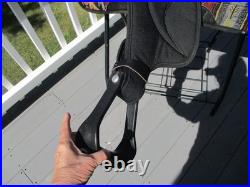16.5'' Arabian big horn #285 Black leather & cordura western trail saddle