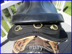 16.5'' Arabian big horn #285 Black leather & cordura western trail saddle