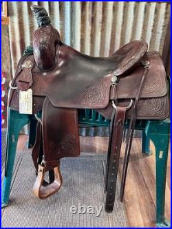 16.5 Circle Y Cody Crow Ranch Rider Saddle Walnut Wide Bars