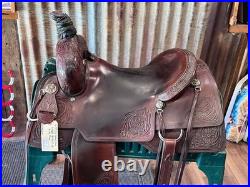 16.5 Circle Y Cody Crow Ranch Rider Saddle Walnut Wide Bars