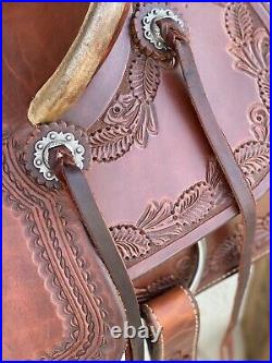 16.5 HR Saddlery Hardseat Ranch Saddle- Cowboy, Western, Working Saddle