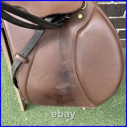 16.5 Supreme English Saddle Brown Leather Excellent