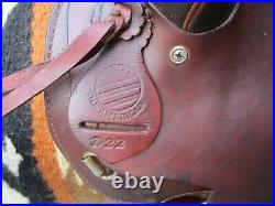 16'' #722 American Saddlery Bear Trap Rancher Saddle Hi Cantle Qh Bars
