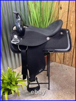 16 ABETTA Light Weight Western Trail Saddle #20515-6 Black CLEAN
