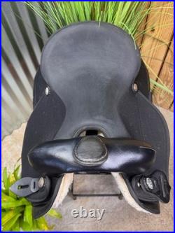 16 ABETTA Light Weight Western Trail Saddle #20515-6 Black CLEAN