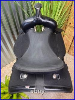 16 ABETTA Light Weight Western Trail Saddle #20515-6 Black CLEAN