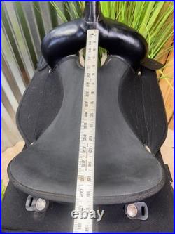 16 ABETTA Light Weight Western Trail Saddle #20515-6 Black CLEAN