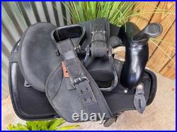 16 ABETTA Light Weight Western Trail Saddle #20515-6 Black CLEAN