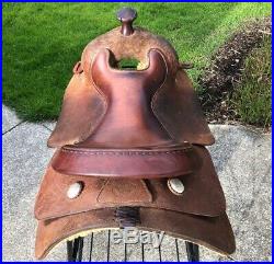 16 BILLY ROYAL Comfort Classic Rough Out Western Training Saddle Excellent