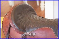 16 Big Horn All Leather Hornless Horse Saddle Trails & Endurance w Nice Extras