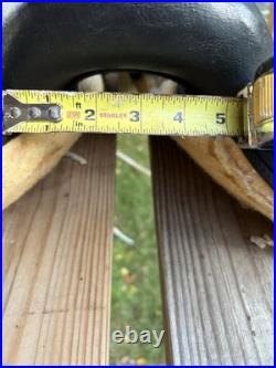 16'' Black Abetta Arabian Trail Saddle + Tough1 Hunter Green Saddle Pad