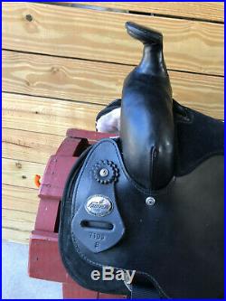 16 Black Fabtron Synthetic Cordura Lightweight Western Roper Trail Saddle FQHB