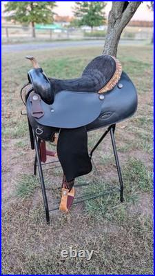 16 Black Western Saddle