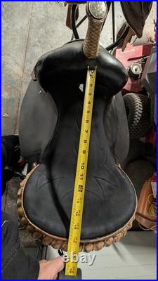 16 Black Western Saddle