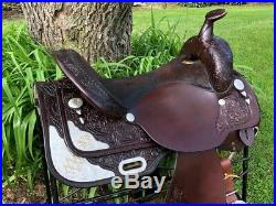 16 CIRCLE Y EQUITATION Western Show Horse Saddle w Silver BUTTER SOFT Leather
