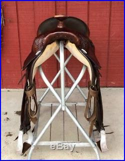 16 CIRCLE Y Park & Trail Western Show Horse Saddle w Silver