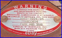 16 CIRCLE Y Pioneer 1665 Flex2 Trail Pleasure SaddleRegular TreeGreat Cond