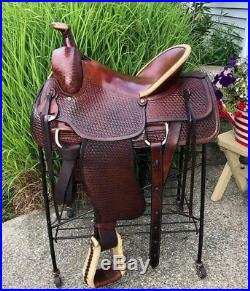 16 CONGRESS LEATHER Western Ranch Horse Roping / Cowboy Saddle