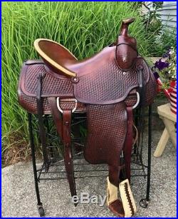 16 CONGRESS LEATHER Western Ranch Horse Roping / Cowboy Saddle