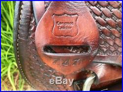 16 CONGRESS LEATHER Western Ranch Horse Roping / Cowboy Saddle