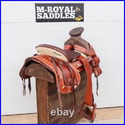 16 Charro Cincelada Horse Saddle Montura Zurron Fuste