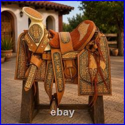 16 Charro Saddle Camel / Black