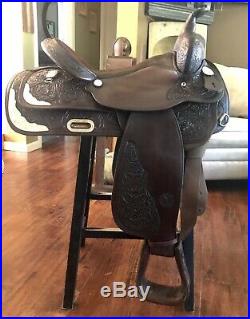 16 Circle Y Park And Trail Western Saddle Matching Breast Collar And Headstall