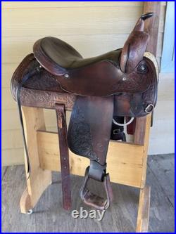 16 Circle Y Park and Trail Western Saddle- Gorgeous tooling