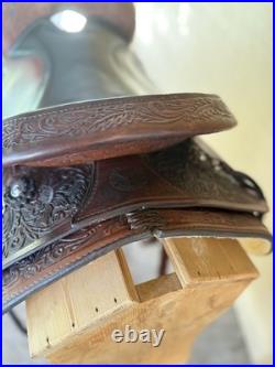 16 Circle Y Park and Trail Western Saddle- Gorgeous tooling