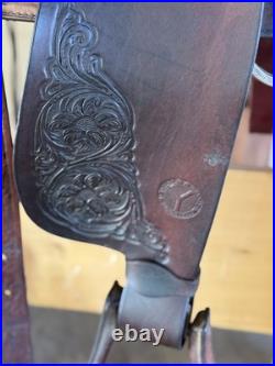 16 Circle Y Park and Trail Western Saddle- Gorgeous tooling